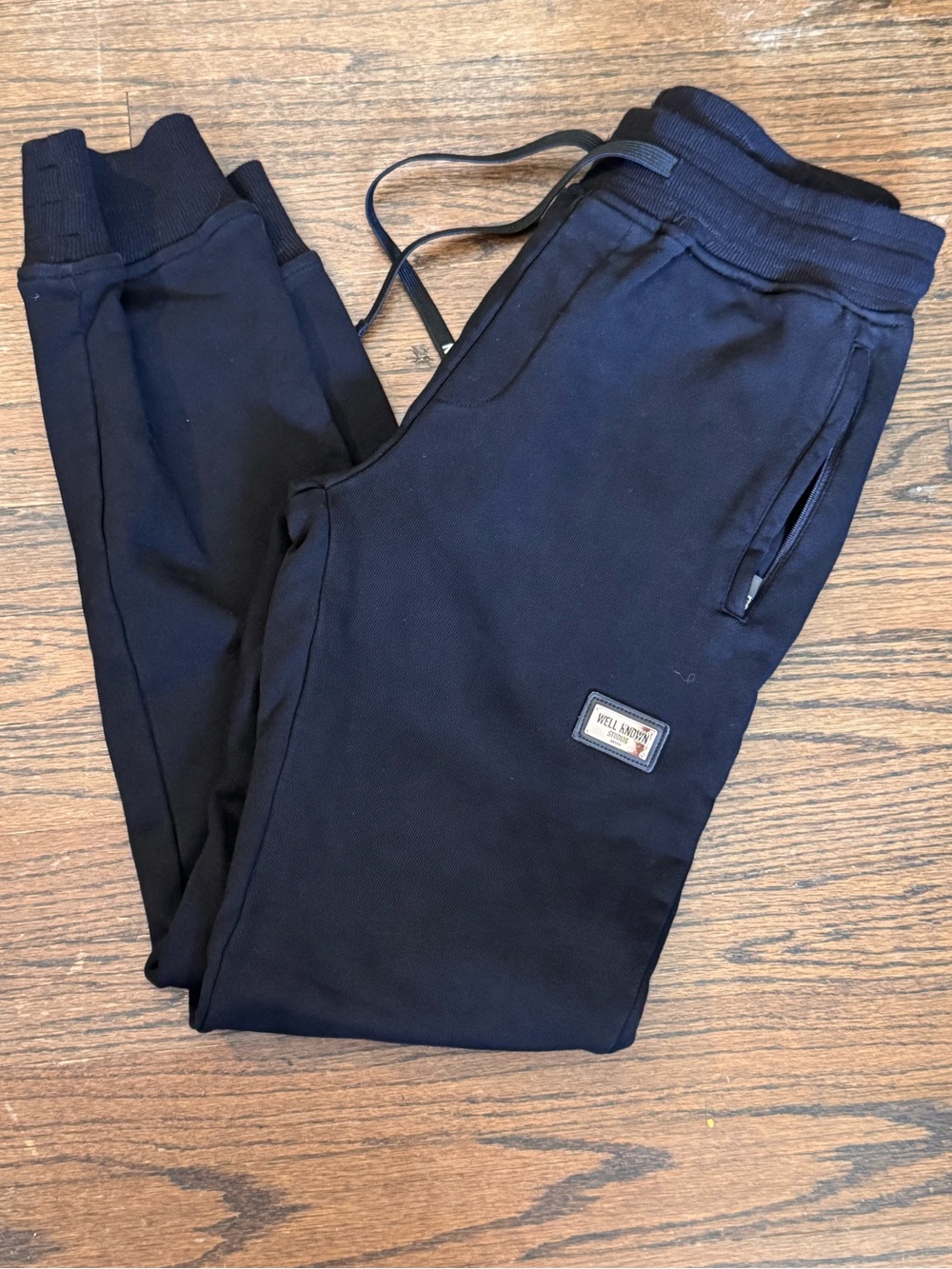 Black Slim Fit Well Known Studio Jogger Sweatpants
